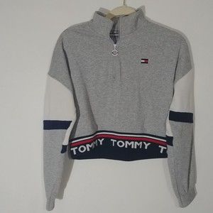 Tommy Hilfiger Sport Womens Long Sleeve Crop Top Size Medium M